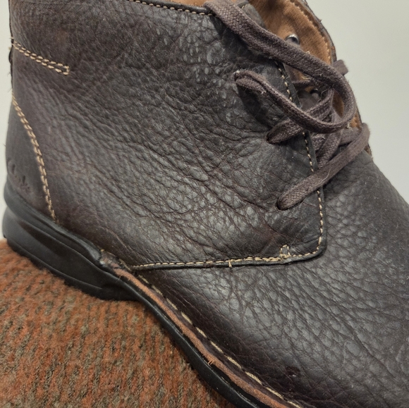 Black Leather Men's Shoes - Picture 2 of 9